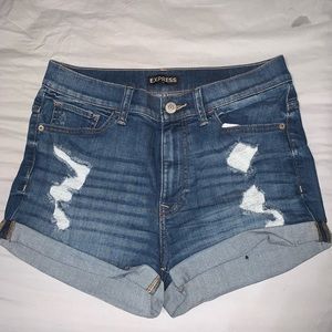 Express high waisted shorts